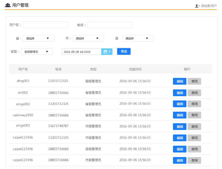 监管平台及用户终端运行管理